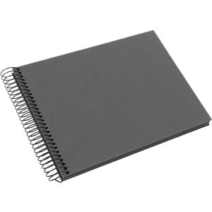 Goldbuch Spiralalbum Bella Vista grau 24x17cm 40 schwarze Seiten