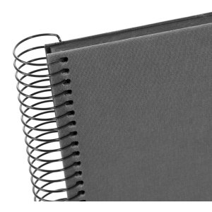Goldbuch Spiralalbum Bella Vista grau 24x17cm 40 schwarze Seiten