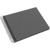 Goldbuch Spiralalbum Bella Vista grau 24x17cm 40 schwarze Seiten