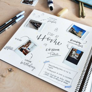 Goldbuch Spiralalbum Bella Vista rosé 34x30 cm 40 weiße Seiten