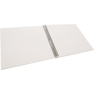 Goldbuch Spiralalbum Bella Vista Sandgrau Leineneinband 40 weiße Seiten 34x30 cm