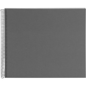 Goldbuch Spiralalbum Bella Vista grau 34x30 cm 40 weiße Seiten