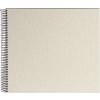 Goldbuch Spiralalbum Bella Vista sandgrau 35x30 cm 40 schwarze Seiten