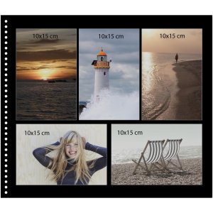 Goldbuch Spiralalbum Bella Vista grau 35x30 cm 40 schwarze Seiten