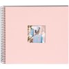 Goldbuch Spiralalbum Bella Vista rosé Leinen 34x30 cm 40 schwarze Seiten