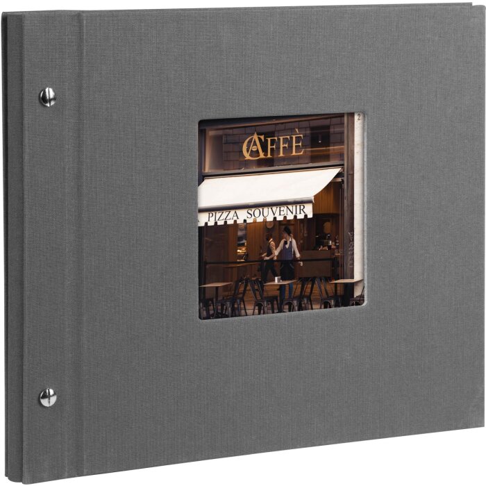 Альбом Goldbuch с винтовой крышкой Bella Vista серый 30x25 см 40 белых страниц