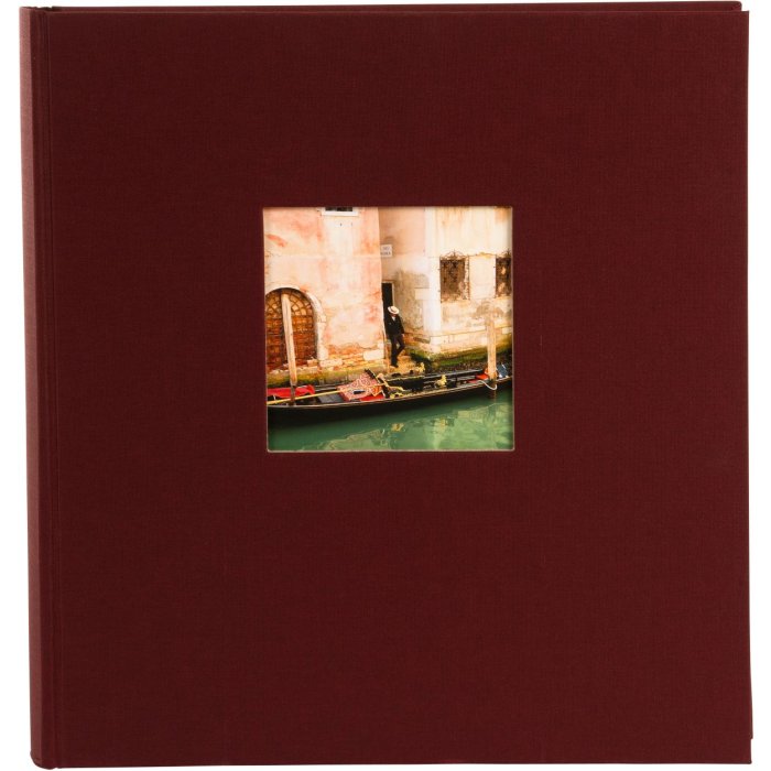 Goldbuch Fotoalbum Bella Vista Bordeaux Leinen 30x31 cm 100 Seiten Pergamin