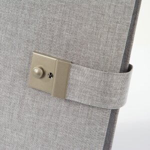 Goldbuch Dokumentenmappe Summertime grau Leineneinband 5 Taschen 27,5 x 34 cm