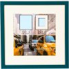 Goldbuch Kunststoffrahmen Puro petrol 15x15 cm mit Passepartout 10x10 cm