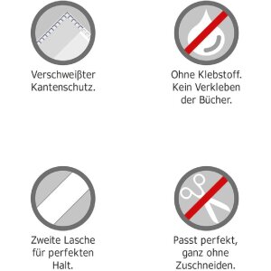 Книжный чехол Herma HERMÄX BASIC 267x540 мм прозрачный