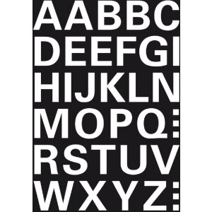 Фотошаблон HERMA 15 мм A-Z белый, погодостойкая...