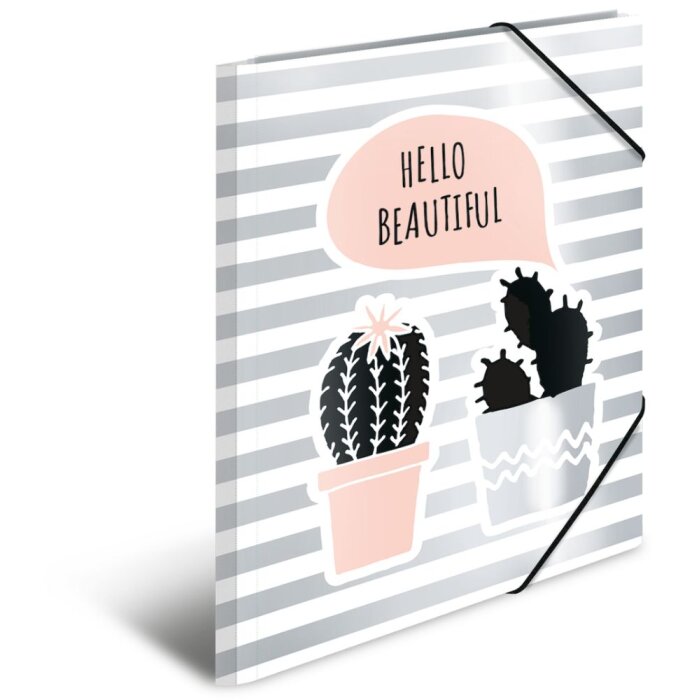 Herma Sammelmappe A4 Pappe Silberfolie Kaktus