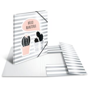 Herma Sammelmappe A4 Pappe Silberfolie Kaktus