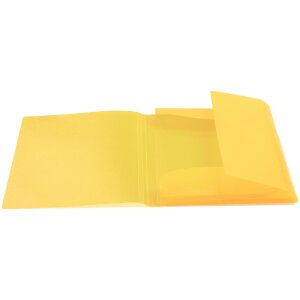 HERMA Sammelmappe A4 PP transluzent gelb mit Gummizug 3...