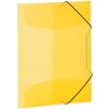 HERMA Sammelmappe A4 PP transluzent gelb mit Gummizug 3 Einschlaglaschen