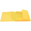 HERMA Sammelmappe A4 PP transluzent gelb mit Gummizug 3 Einschlaglaschen