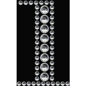 Наклейки Herma FASHIONLine Crystal "1" —...