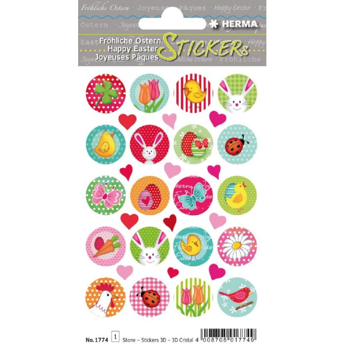 Наклейки Herma MAGIC «Счастливая Пасха» с эффектом камня
