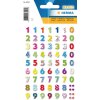 Магические наклейки Herma с разноцветными цифрами, камень