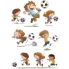 Наклейки HERMA DECOR для футбольных фанатов, 3 листа