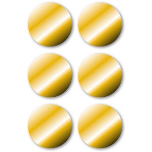 Золотые наклейки Herma DECOR диаметром 32 мм, постоянное...