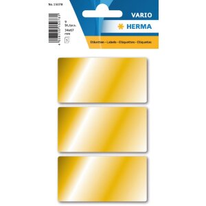 Золотые самоклеящиеся наклейки Herma DECOR 34 x 67 мм