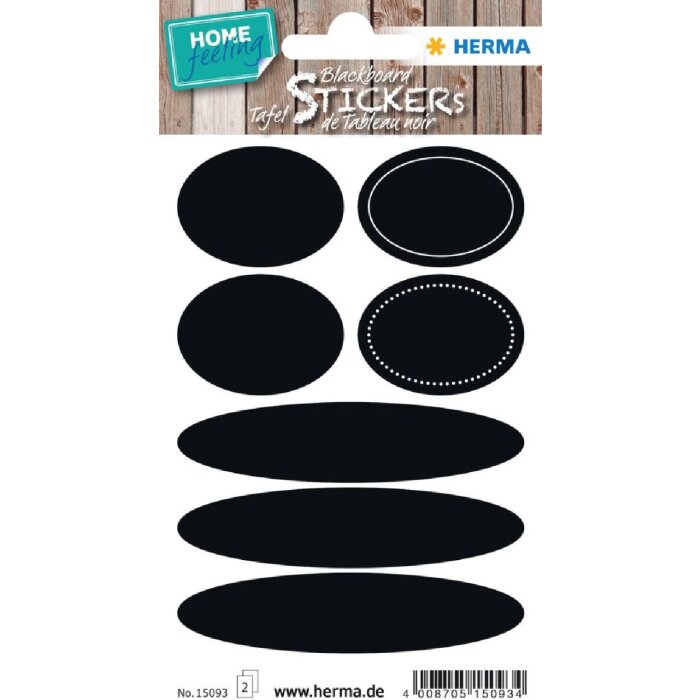 Овальные таблички Herma HOME для доски, белые, 14 шт.