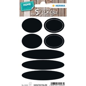 Овальные таблички Herma HOME для доски, белые, 14 шт.