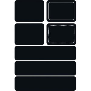 Магнитные наклейки Herma HOME для доски, 14 шт., белые