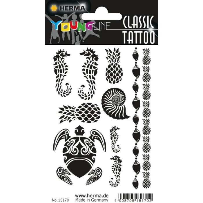 Фоторамка Herma FASHIONLine CLASSIC Tattoo Black Caribbean — 10 татуировок