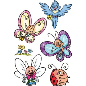 Тату-фильмы Herma FASHIONLine CLASSIC «Бабочки и друзья», чёрные