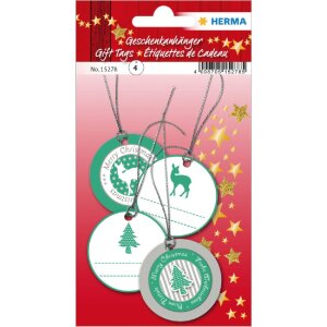 3D-подвески Herma MAGIC для подарков, 5 см, зеленый с...