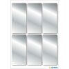 Серебряные самоклеящиеся этикетки Herma DECOR 26 x 54 мм, 18 шт.