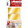 Золотые самоклеящиеся этикетки Herma DECOR 34x67 мм, 9 шт.