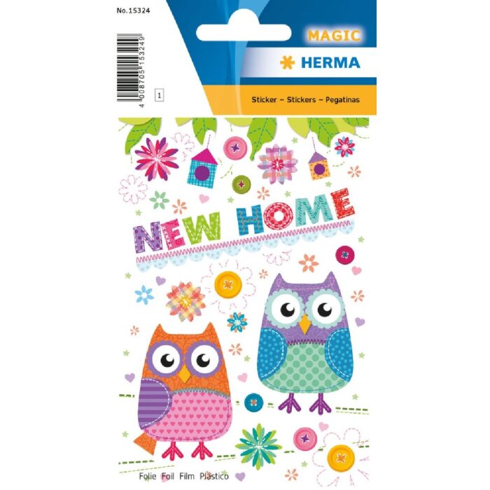 Магические наклейки Herma New Home, фольга, 15 шт.