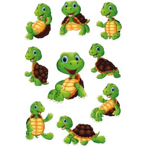 Магические наклейки Herma Little Turtle с вибрирующими...