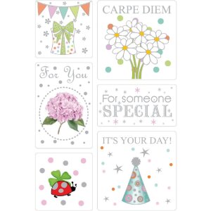 Наклейки Herma HOME «Удачи» с серебряным...