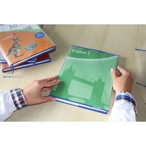 Фиксатор HERMÄX для книг 230x520 мм, удлинённый, прозрачный