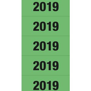 Цифры года 2019 для папок Herma, 60 x 26 мм, зеленые,...