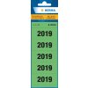 Цифры года 2019 для папок Herma, 60 x 26 мм, зеленые, перманентный клей