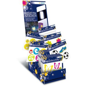 Наклейки-отражатели Herma «Смайлик», черные, 50x50 мм