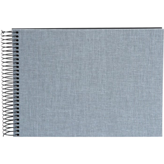 Goldbuch Spiralalbum Summertime blaugrau 24x17 cm Leineneinband 40 Seiten