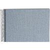 Goldbuch Spiralalbum Summertime blaugrau 24x17 cm Leineneinband 40 Seiten