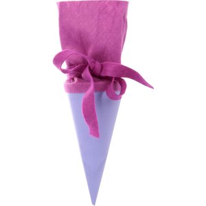 Конфетница для детского сада 15 см фиолетовая с флисовой...