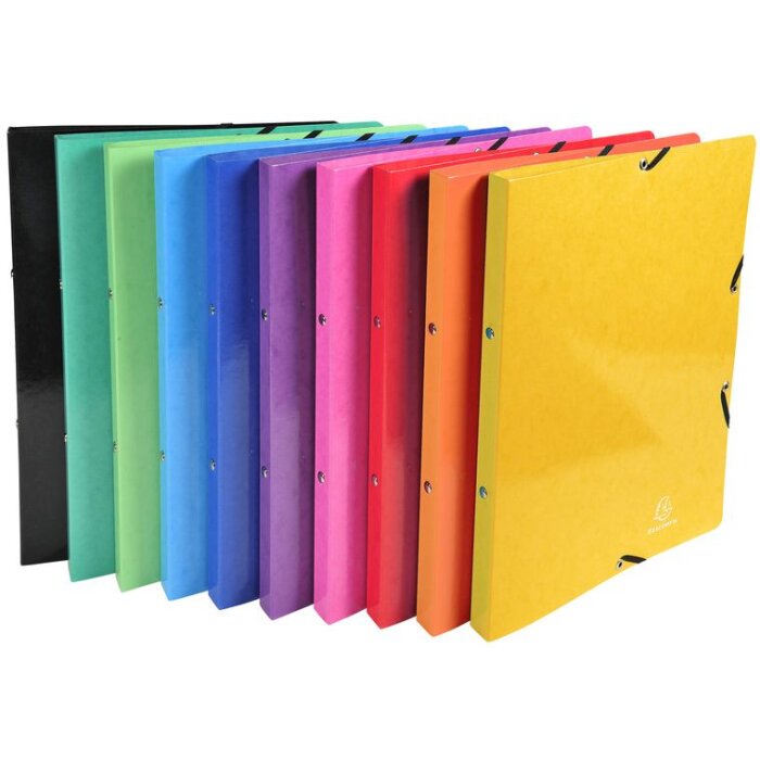 Переплетчик на кольцах Exacompta Iderama A4 с эластичным корешком 20 мм 2/4 кольца прочный цветной