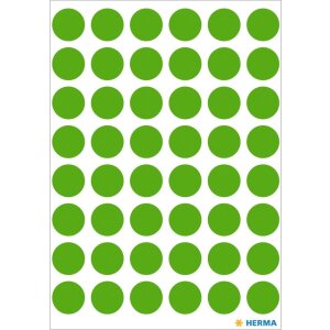 HERMA Vielzwecketiketten grün Ø 12 mm rund...