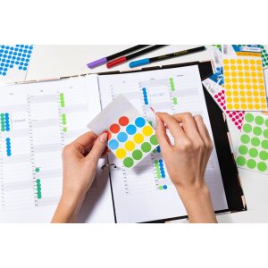 HERMA Vario Farbpunkte 12 mm Ø pink, matt, 240 Stück