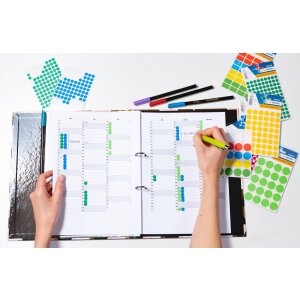 HERMA Vario Farbpunkte 12 mm Ø pink, matt, 240 Stück