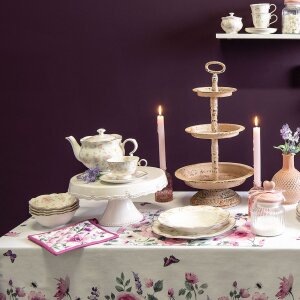 Суповая миска Clayre & Eef TWFBO Ø 15 см разноцветный фарфор Цветы круглые