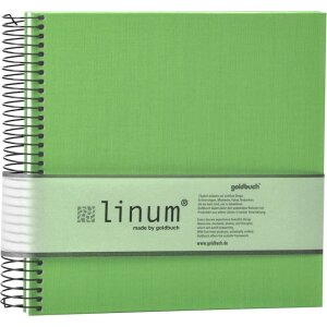 Goldbuch Spiralalbum Linum 22x20 cm 40 cremefarbige Seiten